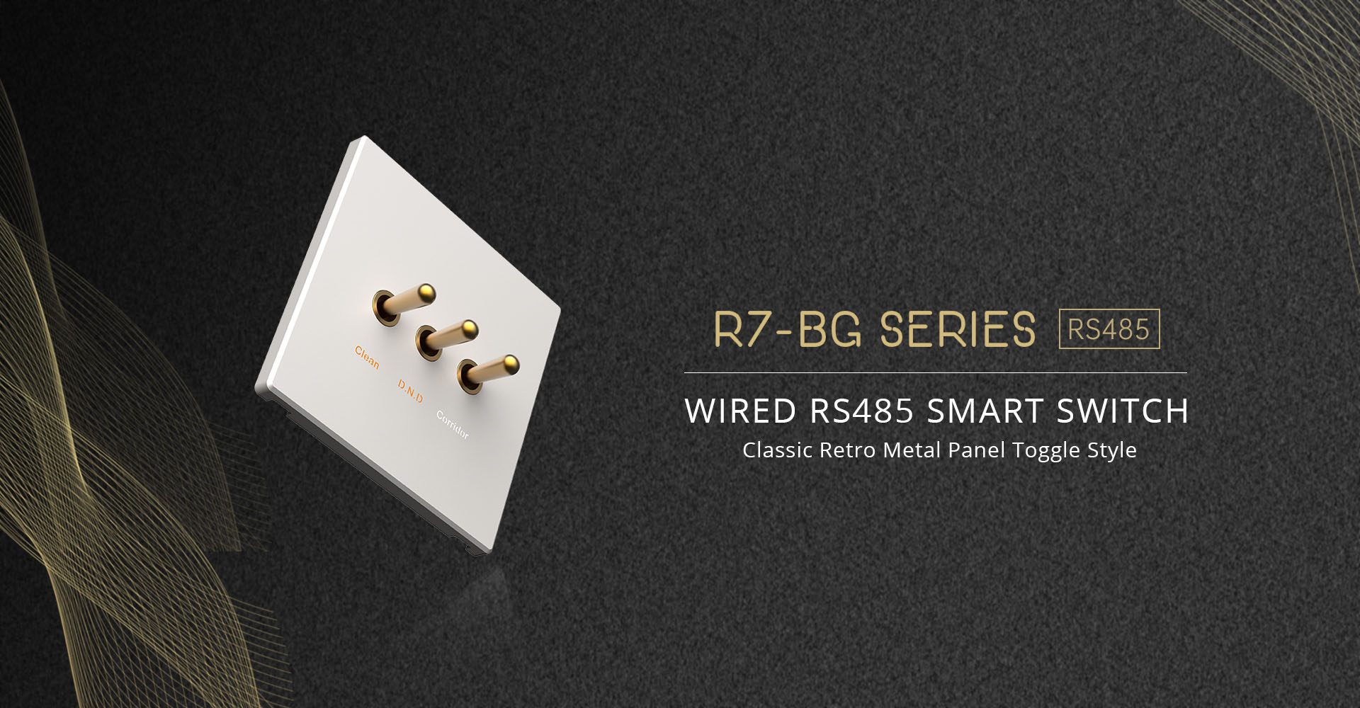 1.R7-BG RS485 Wall Smart Switch