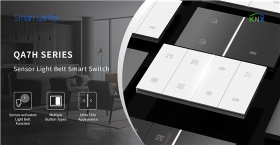 KNX wall switch QA7H modern panel design