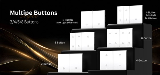 Multiple switch buttons for hotel project engineering Multiple switch buttons for hotel project engineering