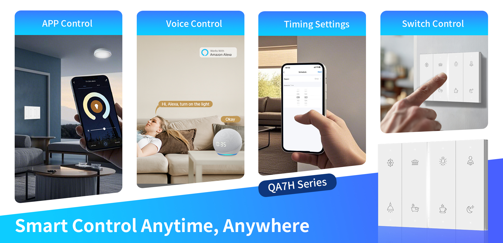 QA7H Zigbee Smart Switch With Radar Sensor