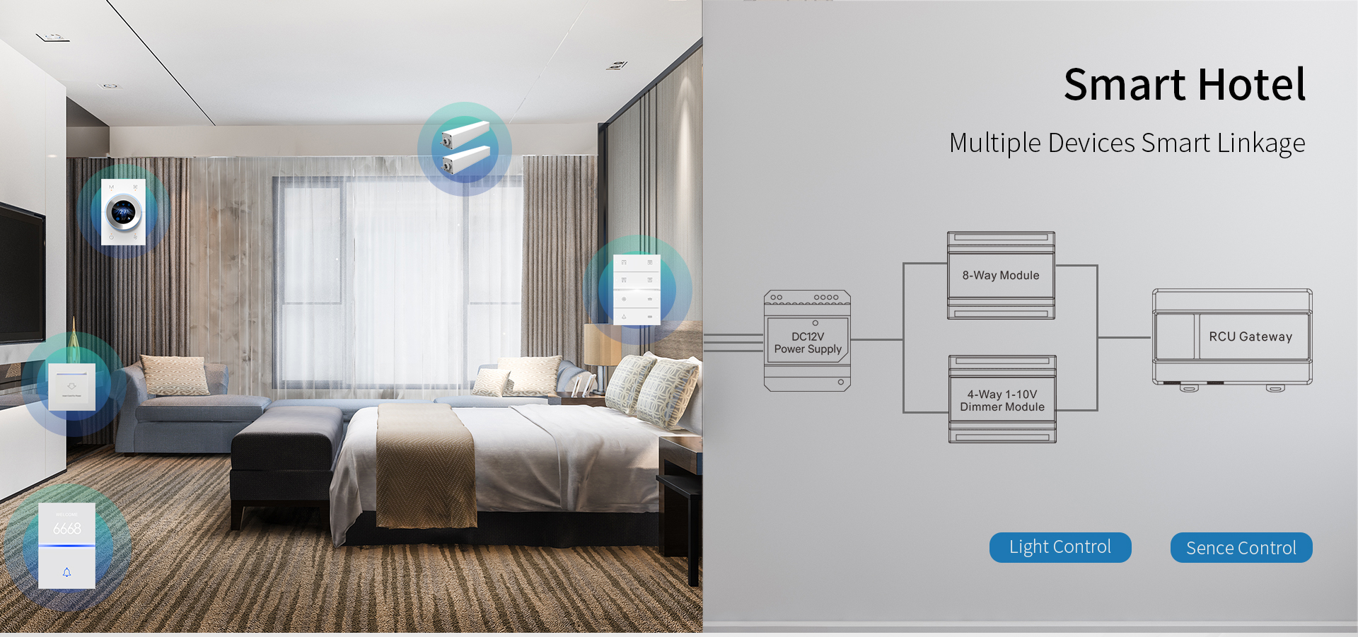 QA7 Switch-Hotel-Project-Grade Stable RS485 Integration QA7 Switch-Hotel-Project-Grade Stable RS485 Integration