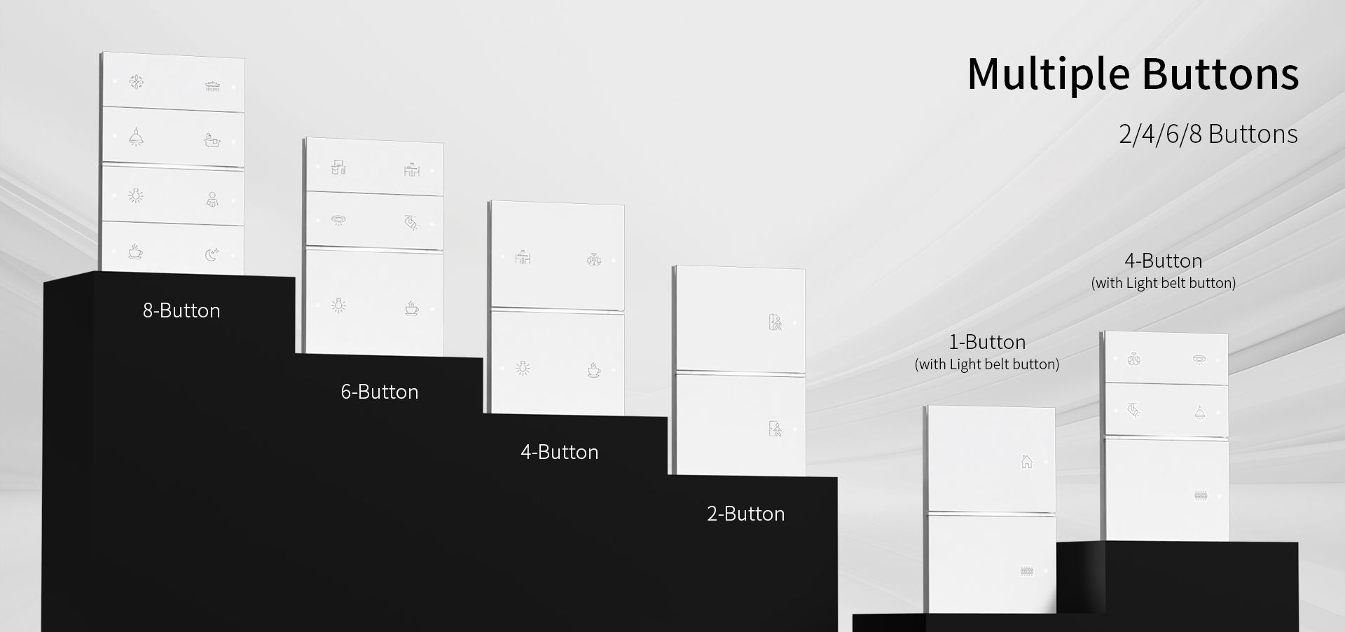 Smart Switch Panel of Multiple button Options Smart Switch Panel of Multiple button Options
